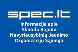 Skuodo Rajono Nevyriausybinių Jaunimo Organizacijų Sąjunga | spec.lt