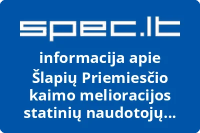 Šlapių Priemiesčio kaimo melioracijos statinių naudotojų asocijacija
