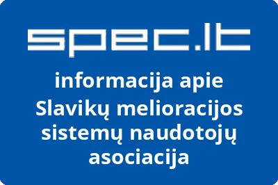 Slavikų melioracijos sistemų naudotojų asociacija