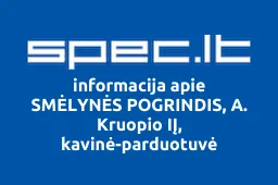 SMĖLYNĖS POGRINDIS, A. Kruopio IĮ, kavinė-parduotuvė iliustracija