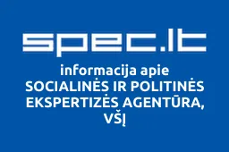 SOCIALINĖS IR POLITINĖS EKSPERTIZĖS AGENTŪRA, VŠĮ | spec.lt