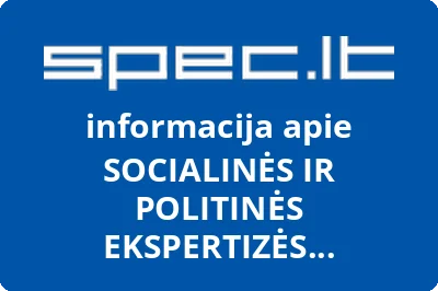 SOCIALINĖS IR POLITINĖS EKSPERTIZĖS AGENTŪRA, VŠĮ