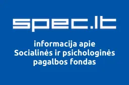 Socialinės ir psichologinės pagalbos fondas iliustracija