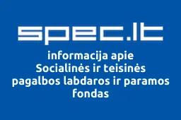 Socialinės ir teisinės pagalbos labdaros ir paramos fondas iliustracija