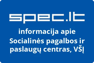 Socialinės pagalbos ir paslaugų centras, VŠĮ | spec.lt