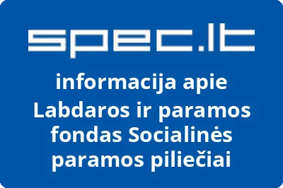 Labdaros ir paramos fondas Socialinės paramos piliečiai
