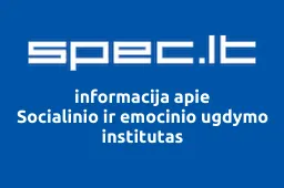 Socialinio ir emocinio ugdymo institutas iliustracija