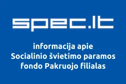 Socialinio švietimo paramos fondo Pakruojo filialas