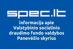 Valstybinio socialinio draudimo fondo valdybos Panevėžio skyrius | spec.lt