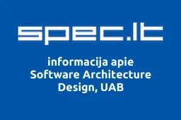 Software Architecture Design, UAB | spec.lt