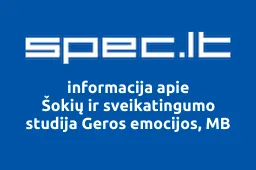 Šokių ir sveikatingumo studija Geros emocijos, MB | spec.lt