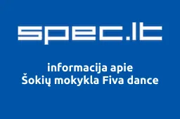 Šokių mokykla Fiva dance iliustracija