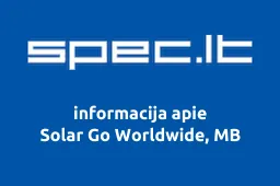 Solar Go Worldwide, MB | spec.lt