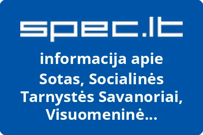 SOTAS Socialinės tarnystės savanoriai, VŠĮ
