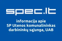 SP Utenos komunalininkas darbininkų sąjunga, UAB | spec.lt