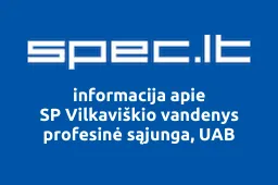 SP Vilkaviškio vandenys profesinė sąjunga, UAB | spec.lt