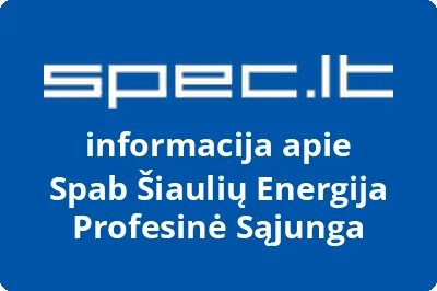 Spab Šiaulių Energija Profesinė Sąjunga