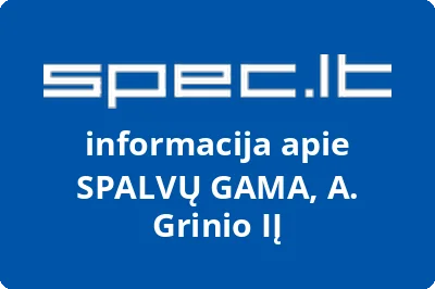SPALVŲ GAMA, A. Grinio, IĮ | spec.lt