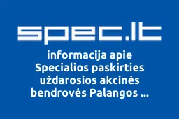 Specialios paskirties uždarosios akcinės bendrovės Palangos komunalinis ūkis darbininkų sąjunga iliustracija