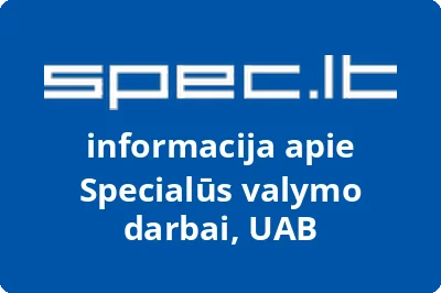 Specialūs valymo darbai, UAB