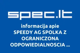 SPEEDY AG SPOLKA Z OGRANICZONA ODPOWIEDIALNOSCIA LIETUVOS FILIALAS | spec.lt