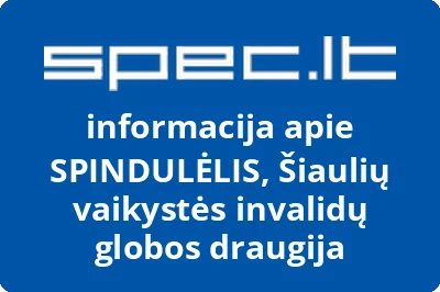 Vaikystės neįgaliųjų draugija SPINDULĖLIS