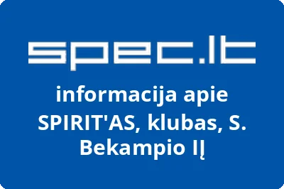 SPIRIT'AS, klubas, S. Bekampio, IĮ
