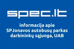 SPJonavos autobusų parkas darbininkų sąjunga, UAB | spec.lt
