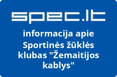 Sportinės žūklės klubas Žemaitijos kablys | spec.lt