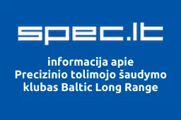 Precizinio tolimojo šaudymo klubas Baltic Long Range iliustracija