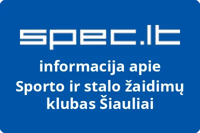 Sporto ir stalo žaidimų klubas Šiauliai