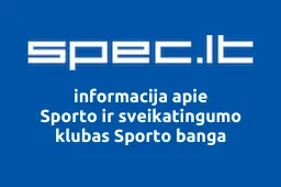 Sporto ir sveikatingumo klubas Sporto banga iliustracija