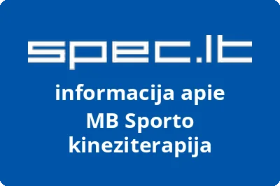 Sporto kineziterapija, MB | spec.lt