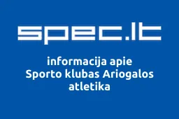 Sporto klubas Ariogalos atletika iliustracija
