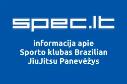 Sporto klubas Brazilian JiuJitsu Panevėžys iliustracija