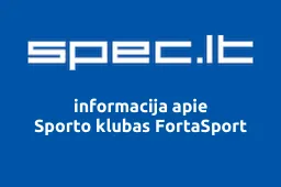 Sporto klubas FortaSport iliustracija