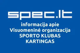 Visuomeninė organizacija SPORTO KLUBAS KARTINGAS | spec.lt