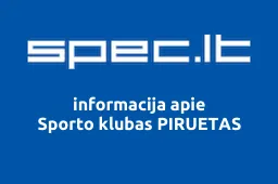 Sporto klubas PIRUETAS | spec.lt