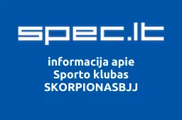 Sporto klubas SKORPIONASBJJ | spec.lt