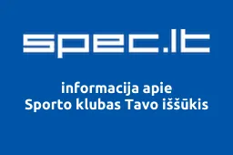 Sporto klubas Tavo iššūkis iliustracija