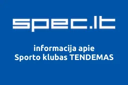Sporto klubas TENDEMAS iliustracija
