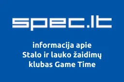 Stalo ir lauko žaidimų klubas Game Time | spec.lt