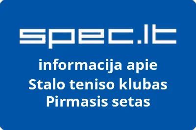 Stalo teniso klubas Pirmasis setas