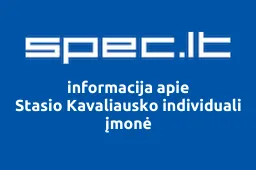 Stasio Kavaliausko individuali įmonė | spec.lt