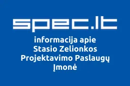 Stasio Zelionkos Projektavimo Paslaugų Įmonė iliustracija