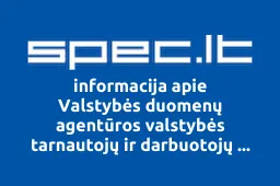 Valstybės duomenų agentūros valstybės tarnautojų ir darbuotojų profesinė sąjunga iliustracija