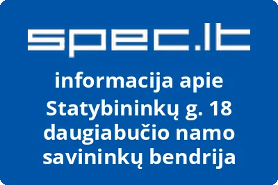 Statybininkų g. 18 daugiabučio namo savininkų bendrija