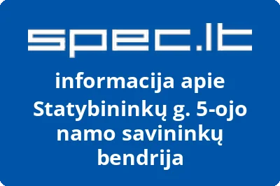 Statybininkų g. 5ojo namo savininkų bendrija