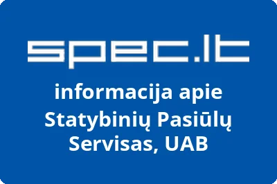 Statybinių pasiūlų servisas, UAB