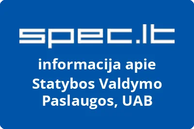 Statybos Valdymo Paslaugos, UAB
